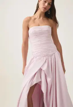 Aje Violette Bubble Hem Maxi Dress Pastel Pink Size 8 for rent on The Volte - image 3
