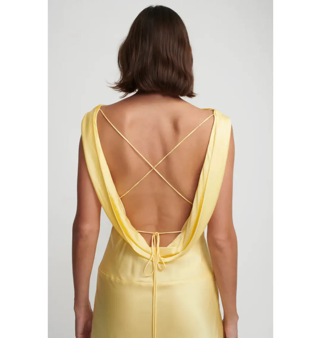 Hansen and Gretel Clara Bias Dress in Butter Size AU 8 for rent on The Volte - main image