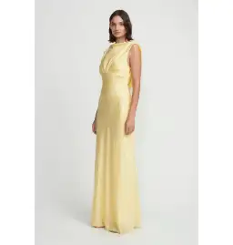 Hansen and Gretel Clara Bias Dress in Butter Size AU 8 for rent on The Volte - image 2