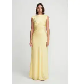 Hansen and Gretel Clara Bias Dress in Butter Size AU 8 for rent on The Volte - image 1