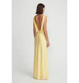 Hansen and Gretel Clara Bias Dress in Butter Size AU 8 for rent on The Volte - image 4