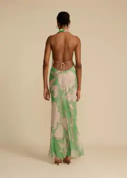 Arcina Ori Josephine Dress Green Floral Print Size S / AU 8 for rent on The Volte - image 3