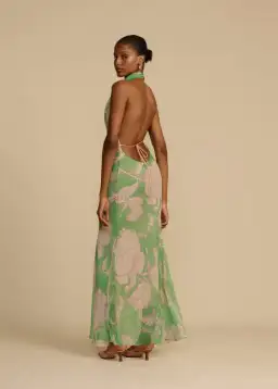 Arcina Ori Josephine Dress Green Floral Print Size S / AU 8 for rent on The Volte - image 2
