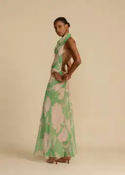 Arcina Ori Josephine Dress Green Floral Print Size S / AU 8 for rent on The Volte - image 4