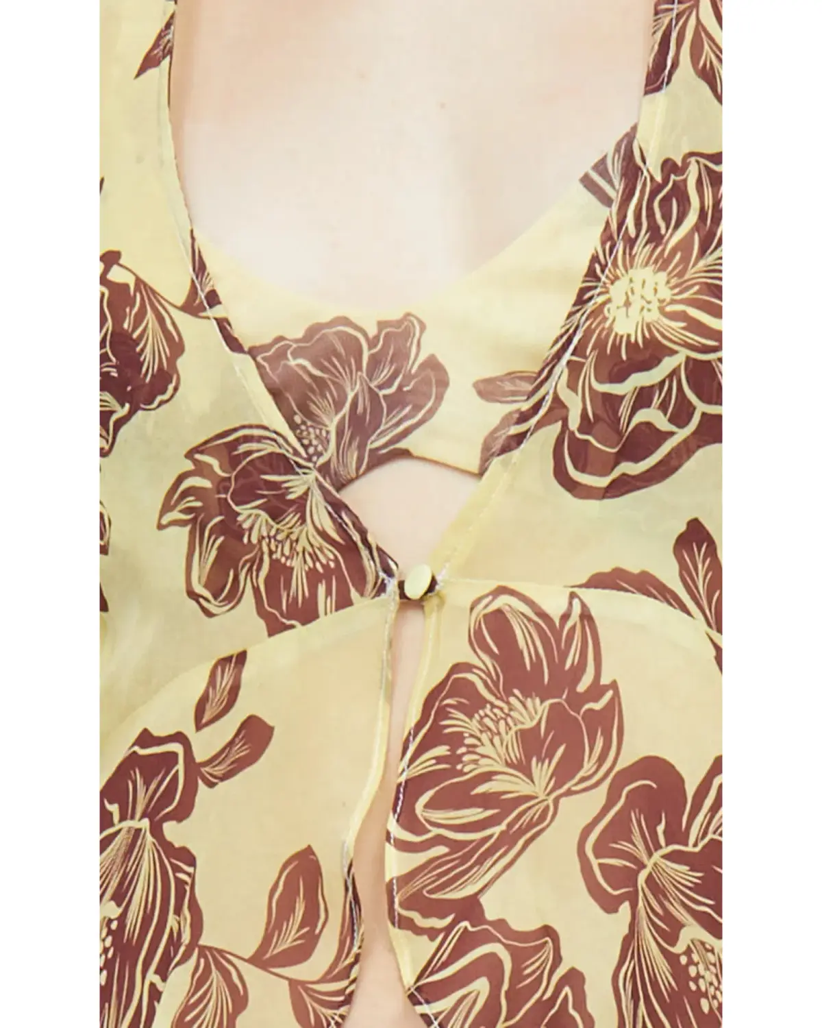 Bec & Bridge Malibu Halter Top Citrus Plum Floral Size S / AU 8  - Image 3