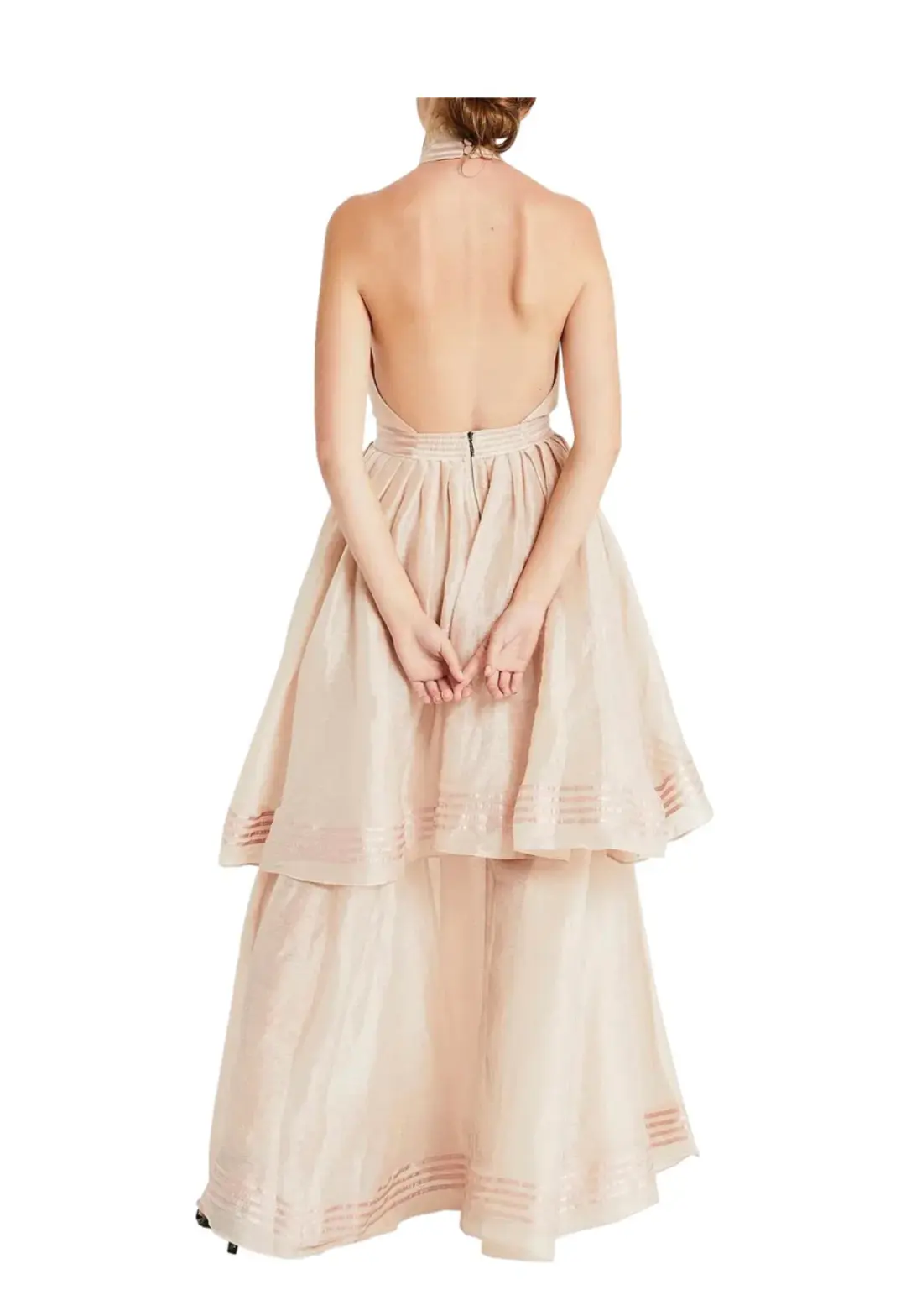 Aje Sienna Dress Blush Size 14 for rent on The Volte - main image