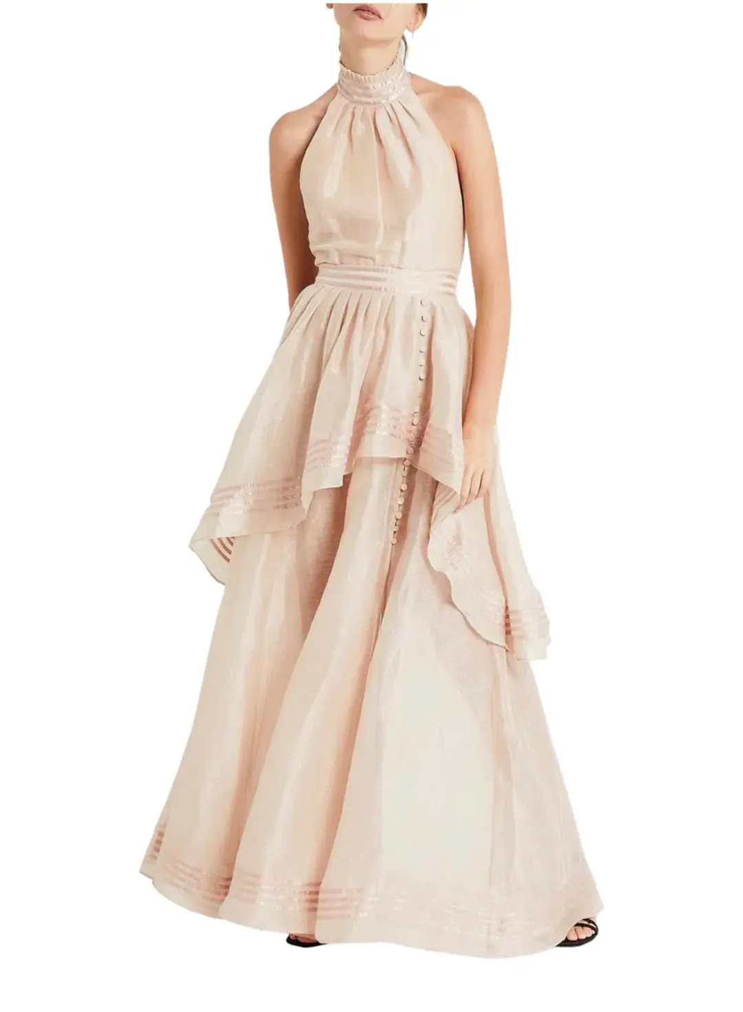 Aje Sienna Dress Blush Size 14 for rent on The Volte - main image
