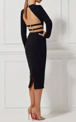 Misha Demetria Dress Black Size 6/XS for rent on The Volte - image 4