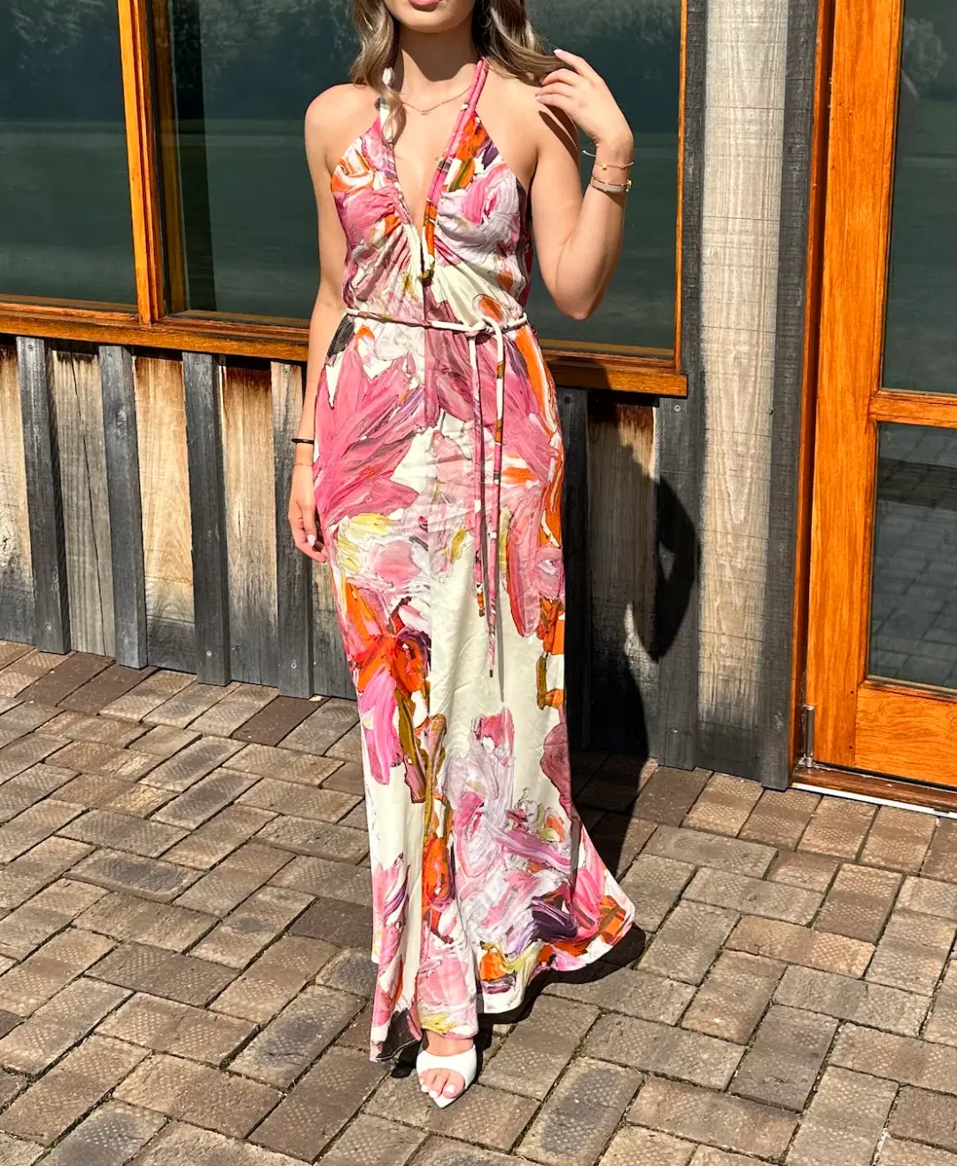 Manning Cartell Distorted Floral Dress Multi Size 4 for rent on The Volte - main image