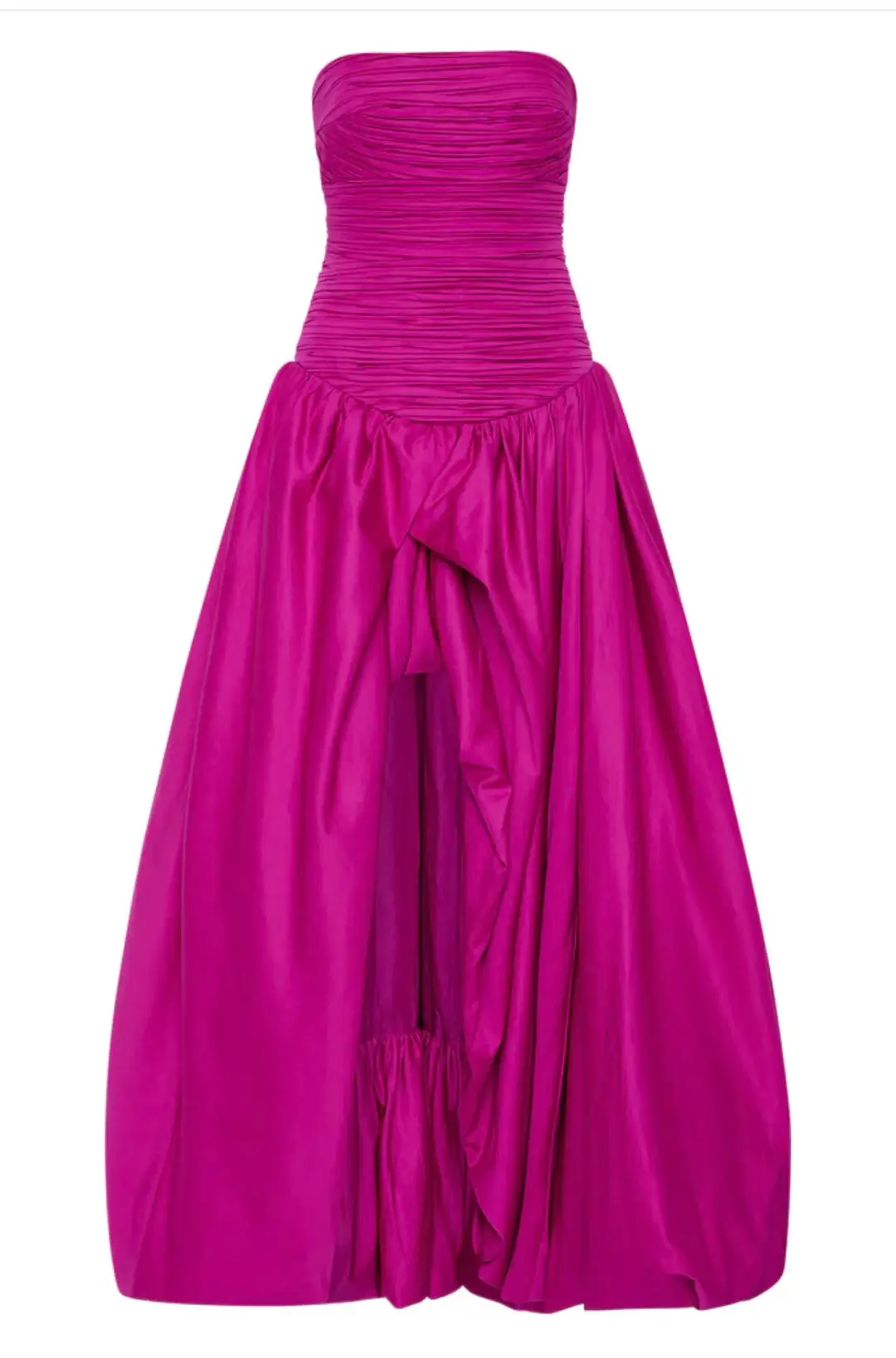 Aje Violette Bubble Hem Maxi Dress Deep Magenta Size 12 for rent on The Volte - main image