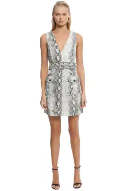 Zimmermann Corsage Safari Mini Dress Python Size 1 for rent on The Volte - image 4