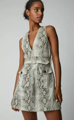Zimmermann Corsage Safari Mini Dress Python Size 1 for rent on The Volte - image 2