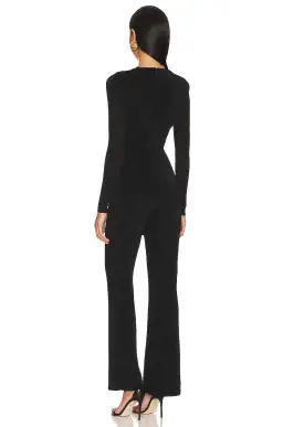 MISHA Thelka Slinky Jersey Jumpsuit Black Size 8 for rent on The Volte - image 3