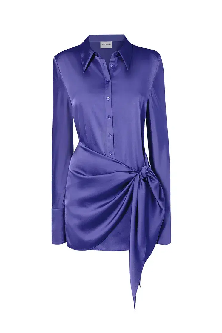 Rat & Boa Alanis Mini Dress Blue Size XXS / AU 4 for rent on The Volte - main image