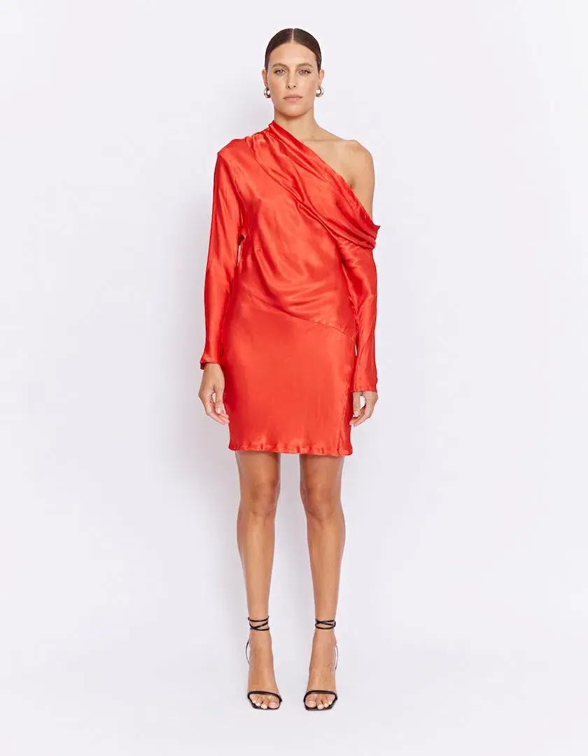 Pfeiffer Yazmin Mini Dress Capsicum Size XS / AU 6 for rent on The Volte - main image