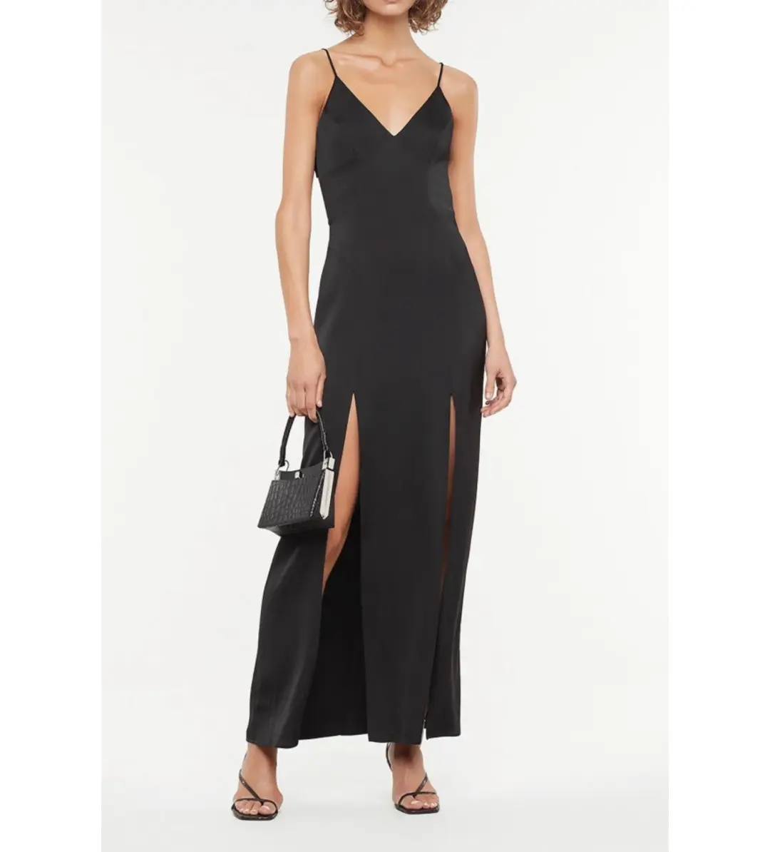 Manning Cartell Facetime Slip Gown Black Size 8 for rent on The Volte - main image