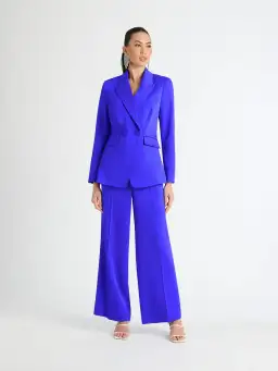 Sheike Lillian Jacket & Pants Set in Cobalt Blue Size 6