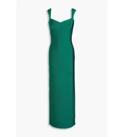 Herve Leger Bandage Gown in Emerald Size S / AU8 for rent on The Volte - image 4