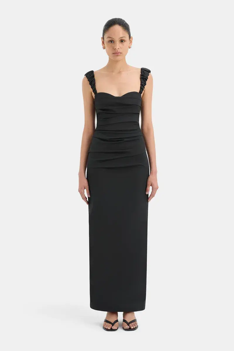 Sir The Label Azul Balconette Gown Black Size 2 / Au 10 for rent on The Volte - main image