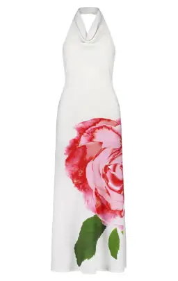 With Harper Lu Cowl Slip Dress White Rose Size XS / AU 6 for rent on The Volte - image 8