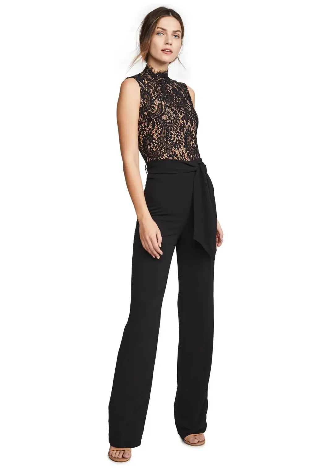 MISHA Josie Jumpsuit Black Size 4/XXS for rent on The Volte - main image