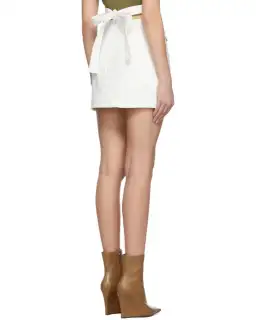 Dion Lee Y Front Mini Skirt White Size AU 8 for rent on The Volte - image 4