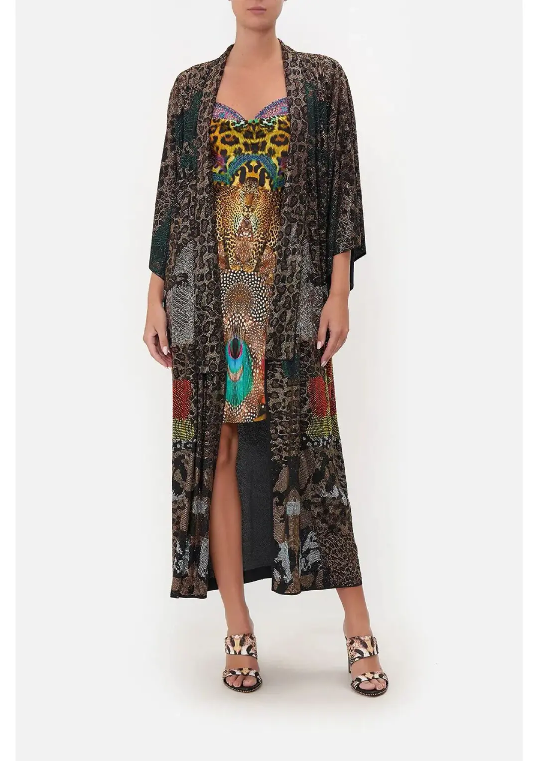Camilla Kimono Coat Surrealist Xanadu Size 12/M for rent on The Volte - main image