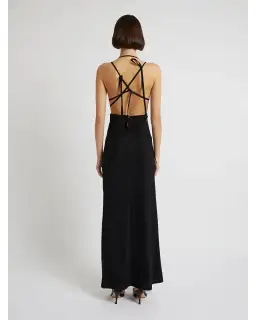 Christopher Esber Displace Lycra Dress With Crystal in Black Size AU 10 for rent on The Volte - image 4