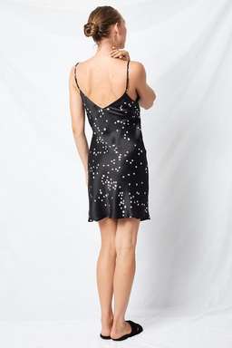 Silk Laundry 90’s Silk Slip Mini Black Star Black Size AU 6 for rent on The Volte - image 2
