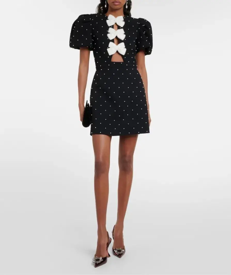 Rebecca Vallance Veronica Mini Dress Black Size AU 14 for rent on The Volte - main image