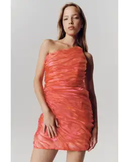 Aje Mercury Dress in Coral Size AU 10 for rent on The Volte - image 5