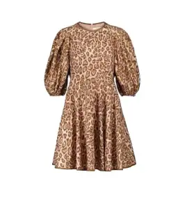 Zimmermann Concert Day Mini Dress Leopard Print Size 4/ AU 16 for rent on The Volte - image 4