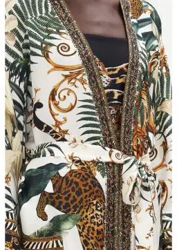 Camilla Tiger Trap Robe Midi Layer With Patch Pocket Print Size 12/M for rent on The Volte - image 4