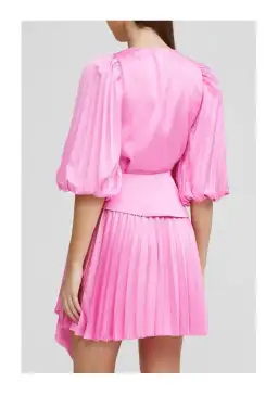 Acler Harlem Mini Dress Hot Pink Size 12 for rent on The Volte - image 2