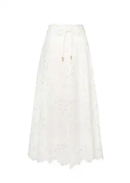 Zimmermann Ottie Embroidered Bodice & Flared Skirt Set Ivory Size 1 / AU 10 for rent on The Volte - image 6