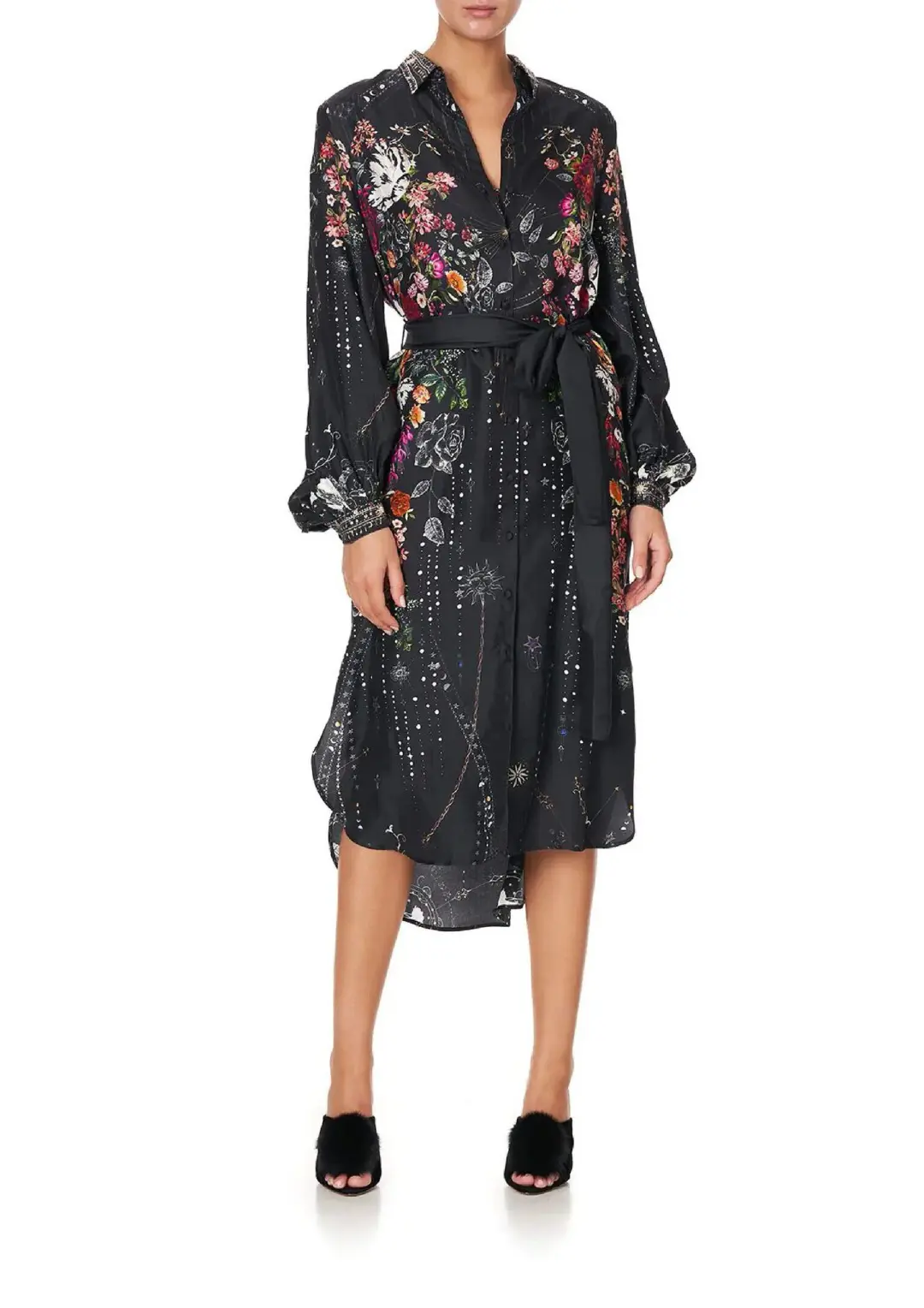 Camilla To The Gypsy High Low Midi Shirt Multi Size M/Au 12 for rent on The Volte - main image