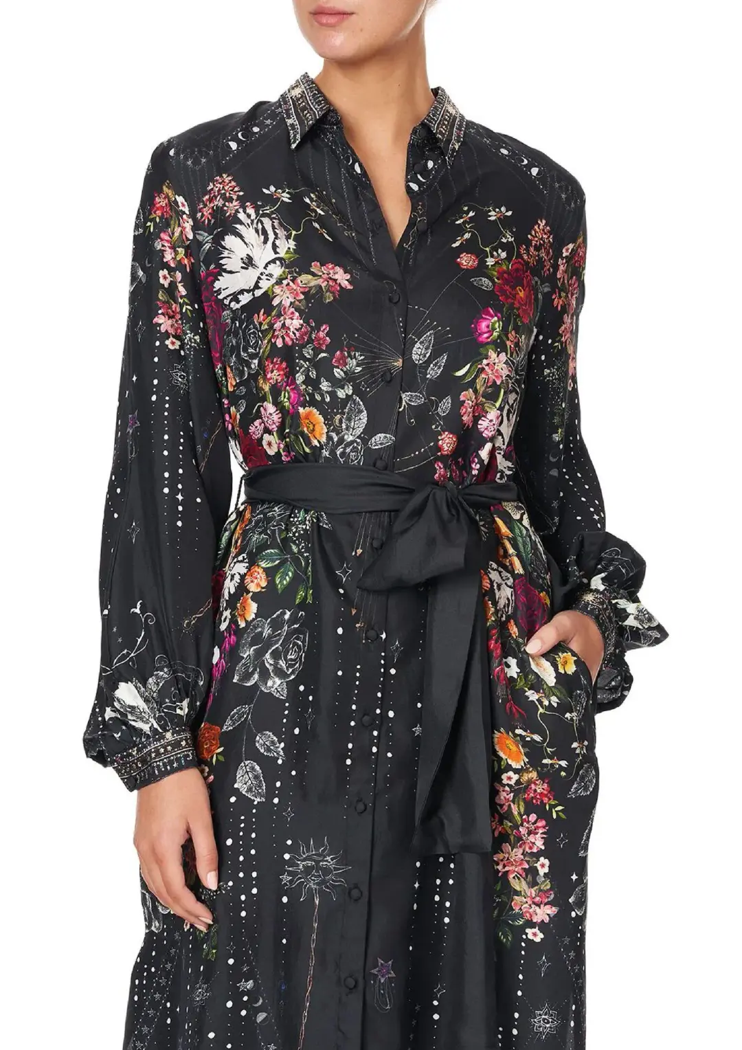 Camilla To The Gypsy High Low Midi Shirt Multi Size M/Au 12 for rent on The Volte - main image