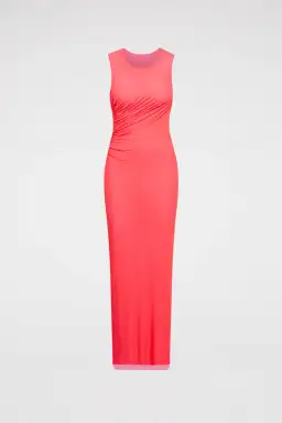 Scanlan and Theodore Italian Mesh Gathered Dress in Pink Size 4 for rent on The Volte - image 3