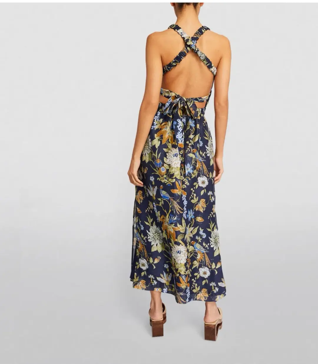 Sir the Label Lilian Cross Back Dress Delia Floral Size 0/ AU 6 for rent on The Volte - main image