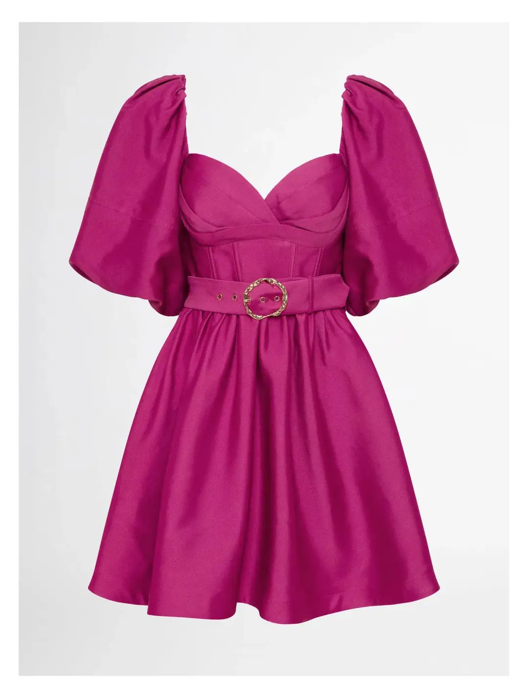 Sheike Sienna Puff Sleeve Mini Dress in Raspberry Pink Size 6 for rent on The Volte - main image