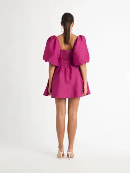 Sheike Sienna Puff Sleeve Mini Dress in Raspberry Pink Size 6 for rent on The Volte - image 2