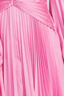 Acler Palms Pleat Dress Confetti Pink Size 8 for rent on The Volte - image 4