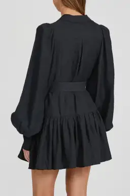 Acler Sherwood Mini Dress Black Size 10 for rent on The Volte - image 3