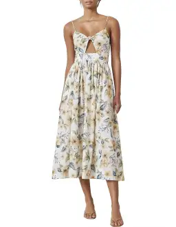 Bec & Bridge Fleurette Midi Dress Floral Size 12