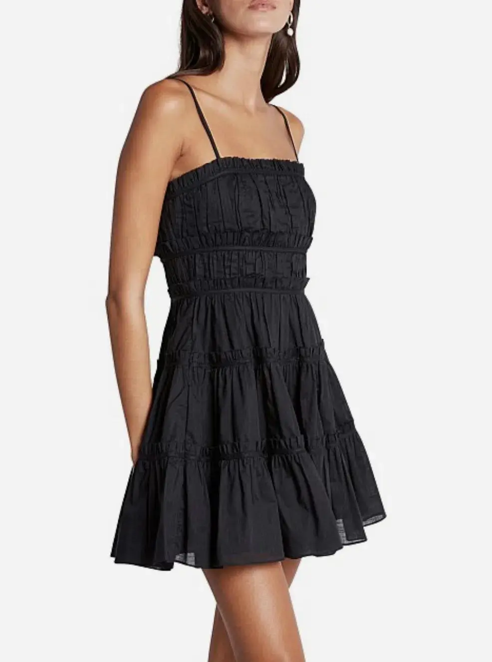 Aje Breathless Mini Dress Black Size 14 for rent on The Volte - main image