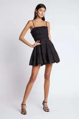 Aje Breathless Mini Dress Black Size 14 for rent on The Volte - image 1