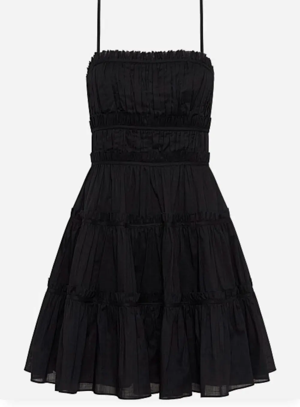 Aje Breathless Mini Dress Black Size 14 for rent on The Volte - main image