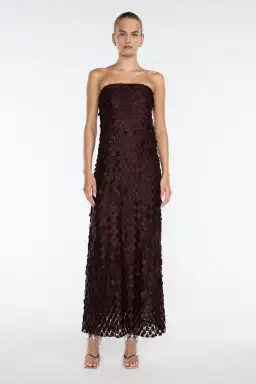 Manning Cartell Extreme Supreme Column Dress in Mulberry Size 8 for rent on The Volte - image 1