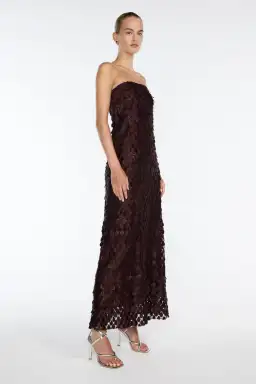 Manning Cartell Extreme Supreme Column Dress in Mulberry Size 8 for rent on The Volte - image 2