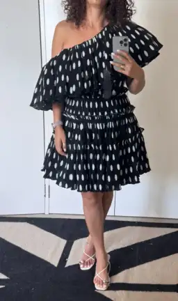 Sheike Carnival Mini Dress Black Polka Dot Size 10 for rent on The Volte - image 1